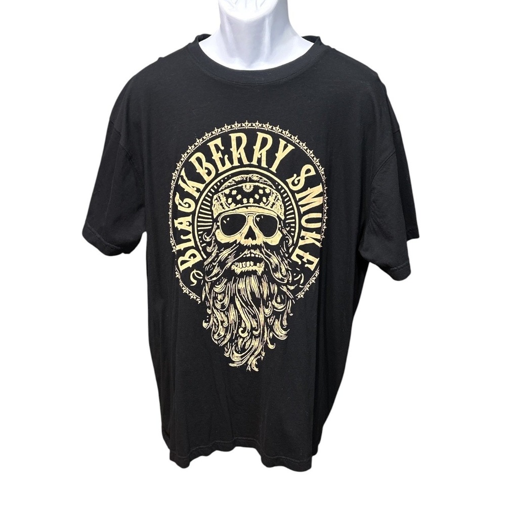 BlackBerry Smoke Beard T-Shirt, Black, 2XL, Southern Rock, Band Tee, Classic
